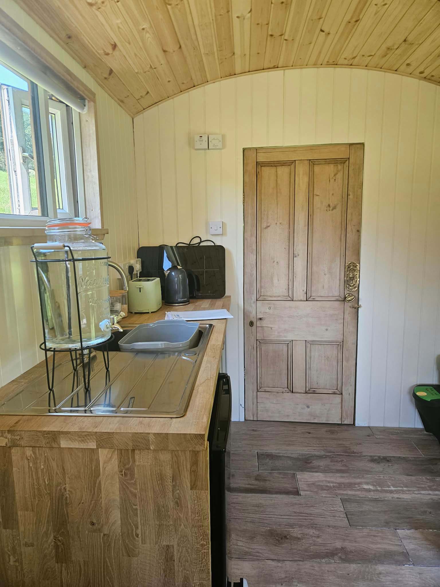 The shepherd's hut kitchen